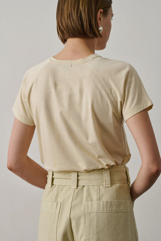 Val t-shirt - Pale Yellow - Cotton - Women