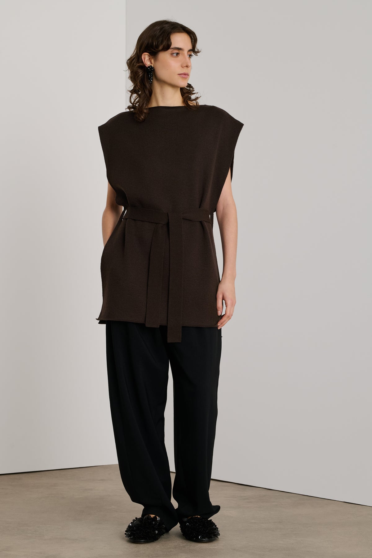Oliver pullover - Brown - Merino Wool - Women