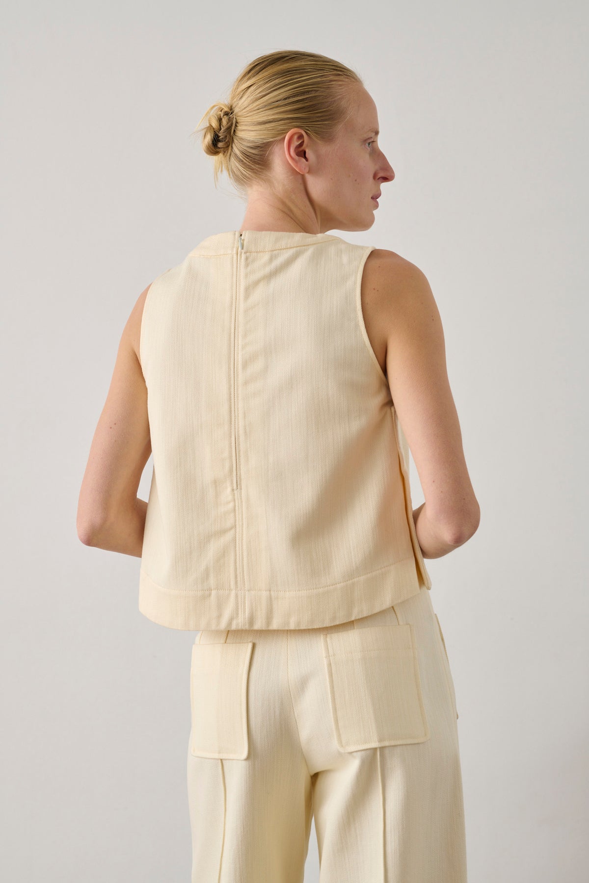 Top Pampa - Ecru - Coton - Femme vue 3