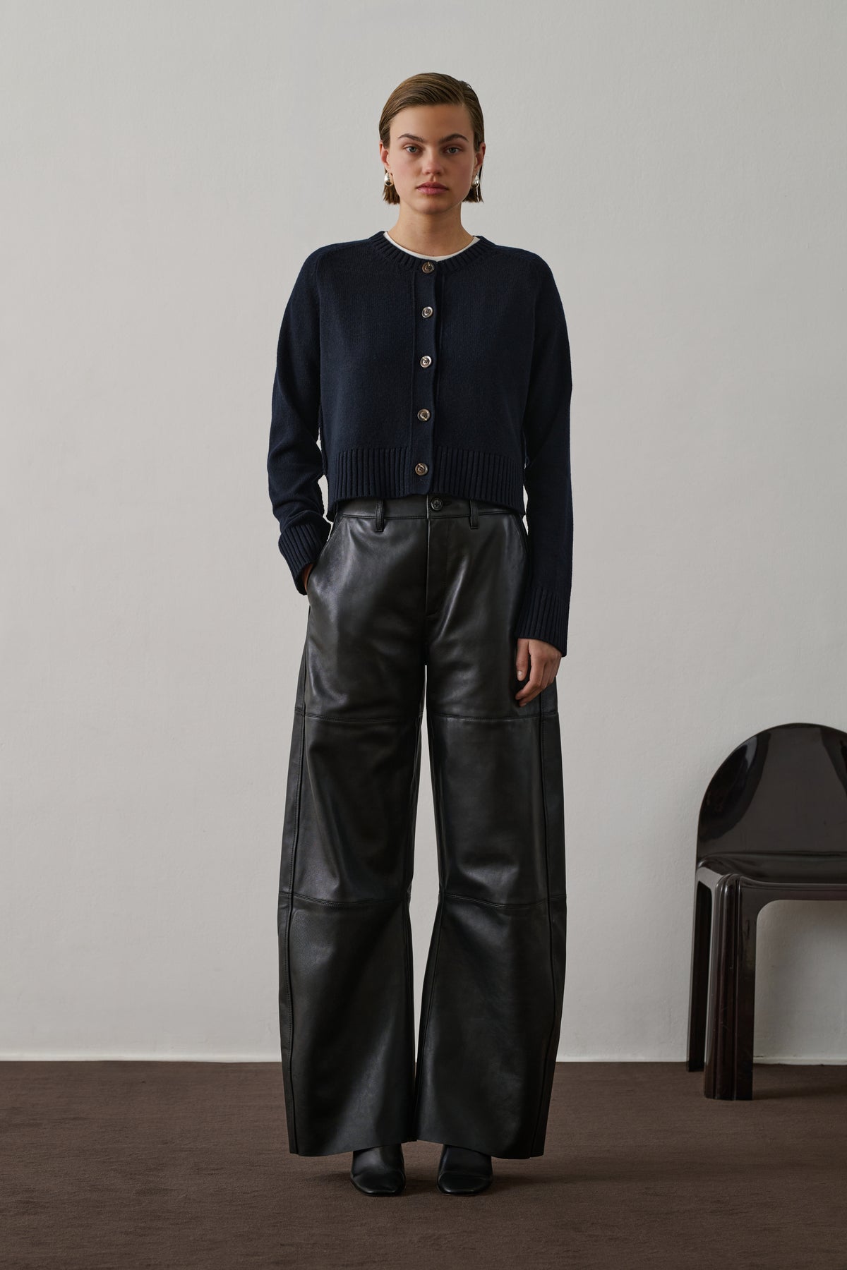 Cardigan Virginia - Navy - Laine - Femme