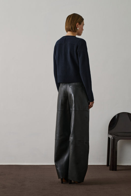 Cardigan Virginia - Navy - Laine - Femme
