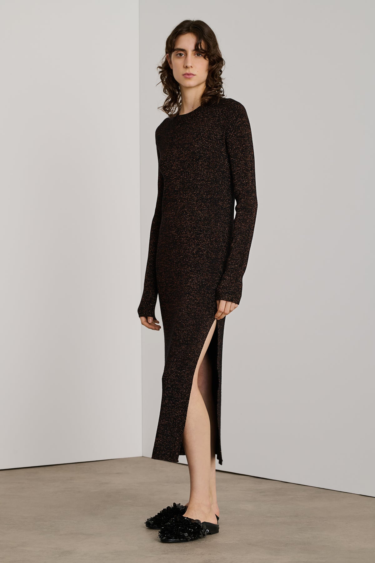 Helen dress - Black/Caramel - Women vue 1