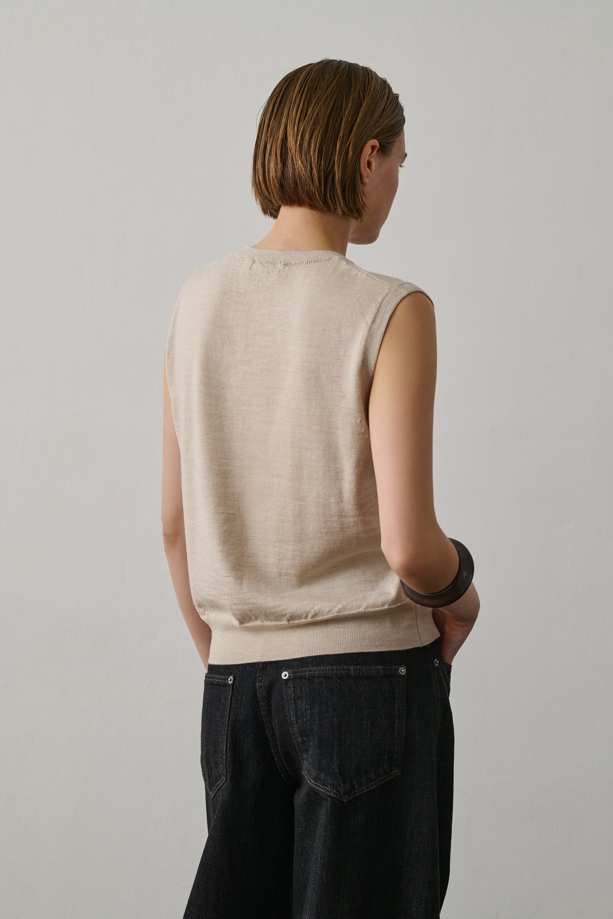Jersey Fargo - Beige claro - Lana - Mujer