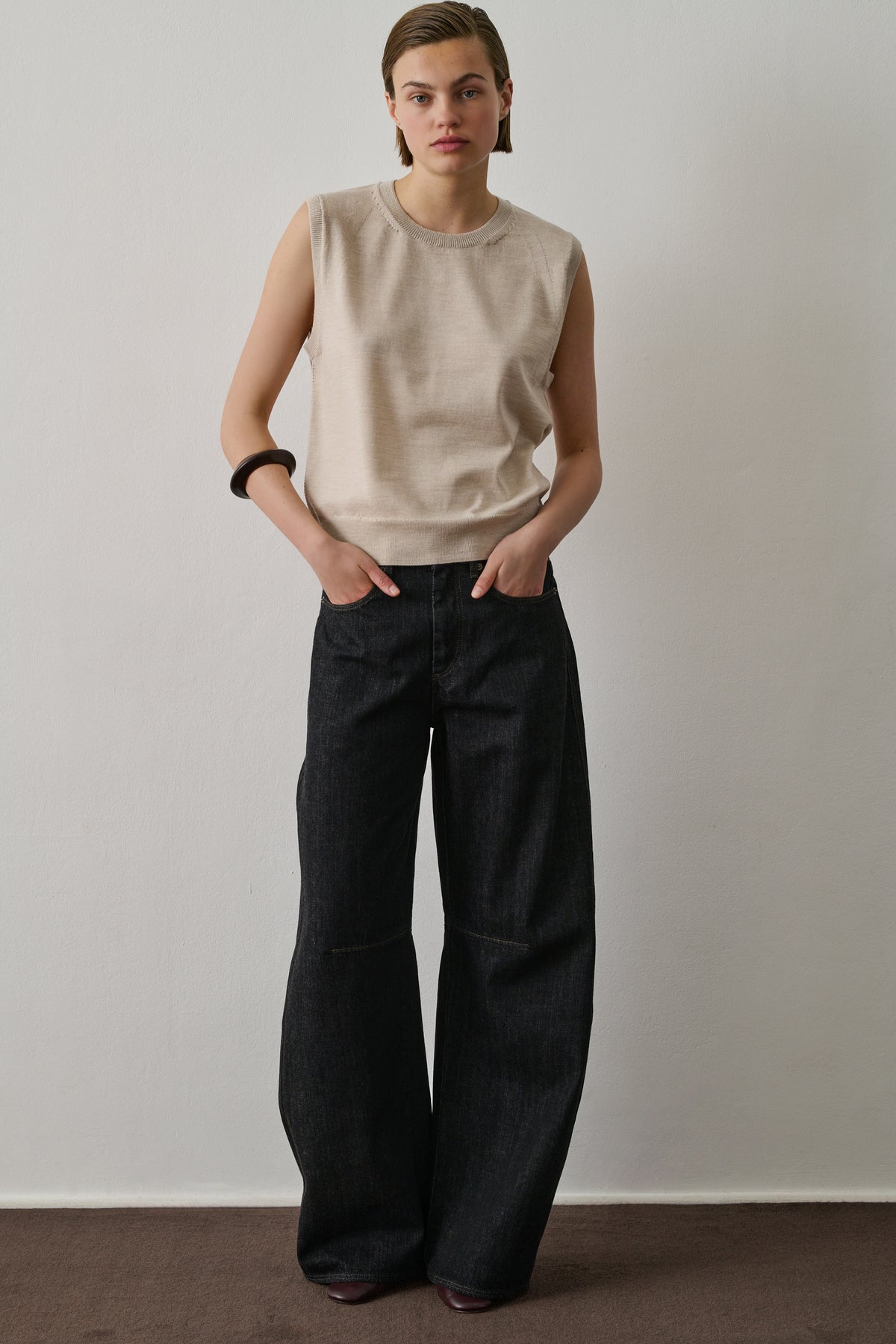 Jersey Fargo - Beige claro - Lana - Mujer