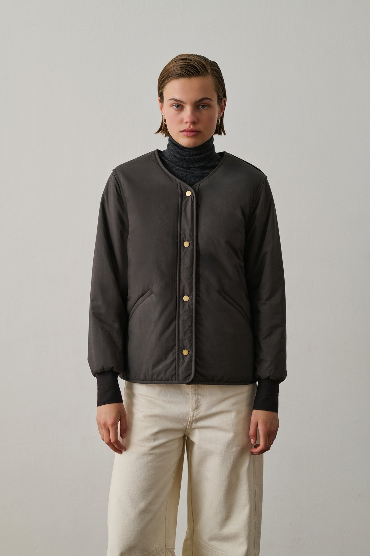 Blouson Goji - Gris Foncé - Coton - Femme vue 3