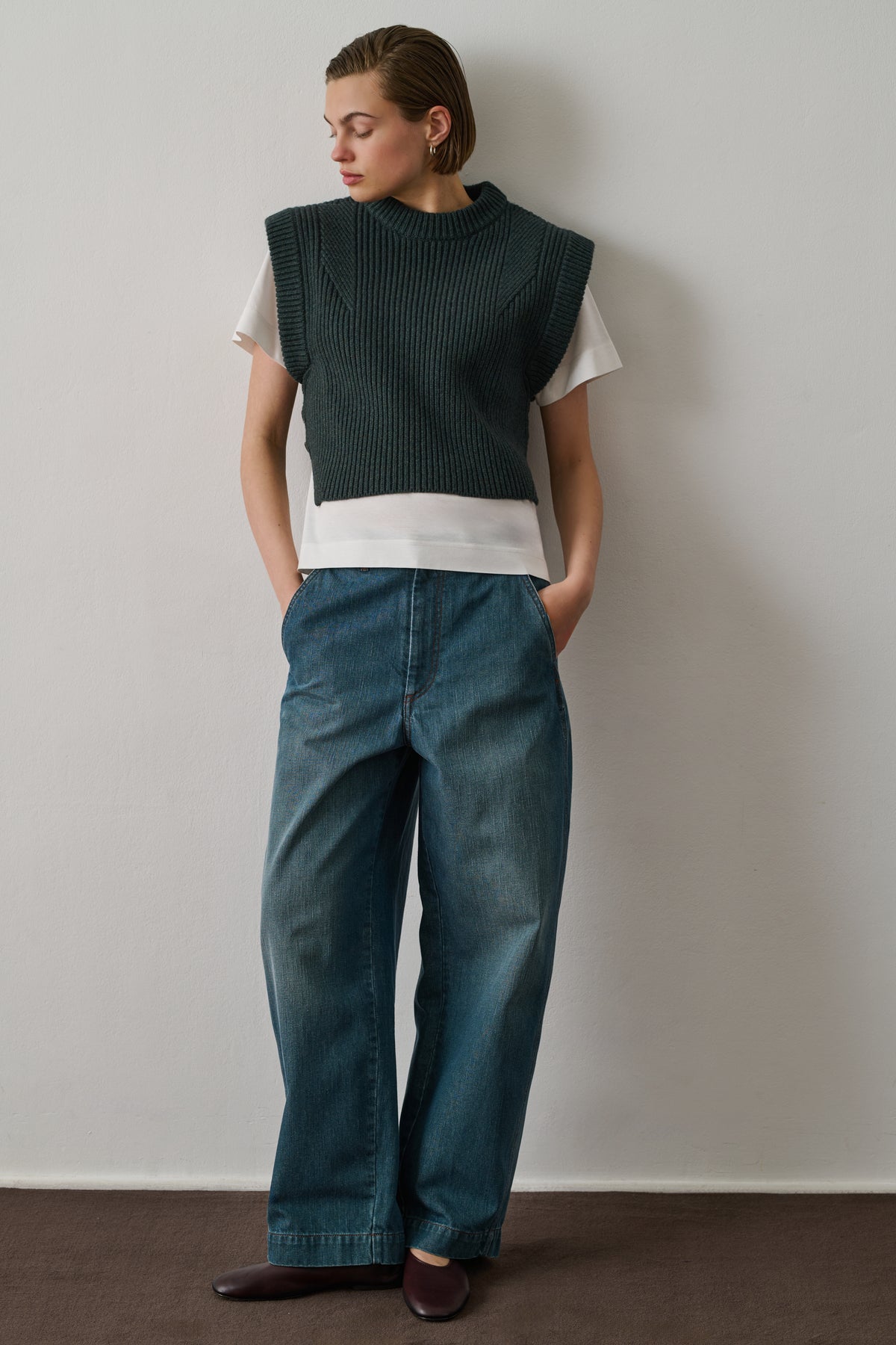 Pullover Alky - Forest Green - Wool - Women