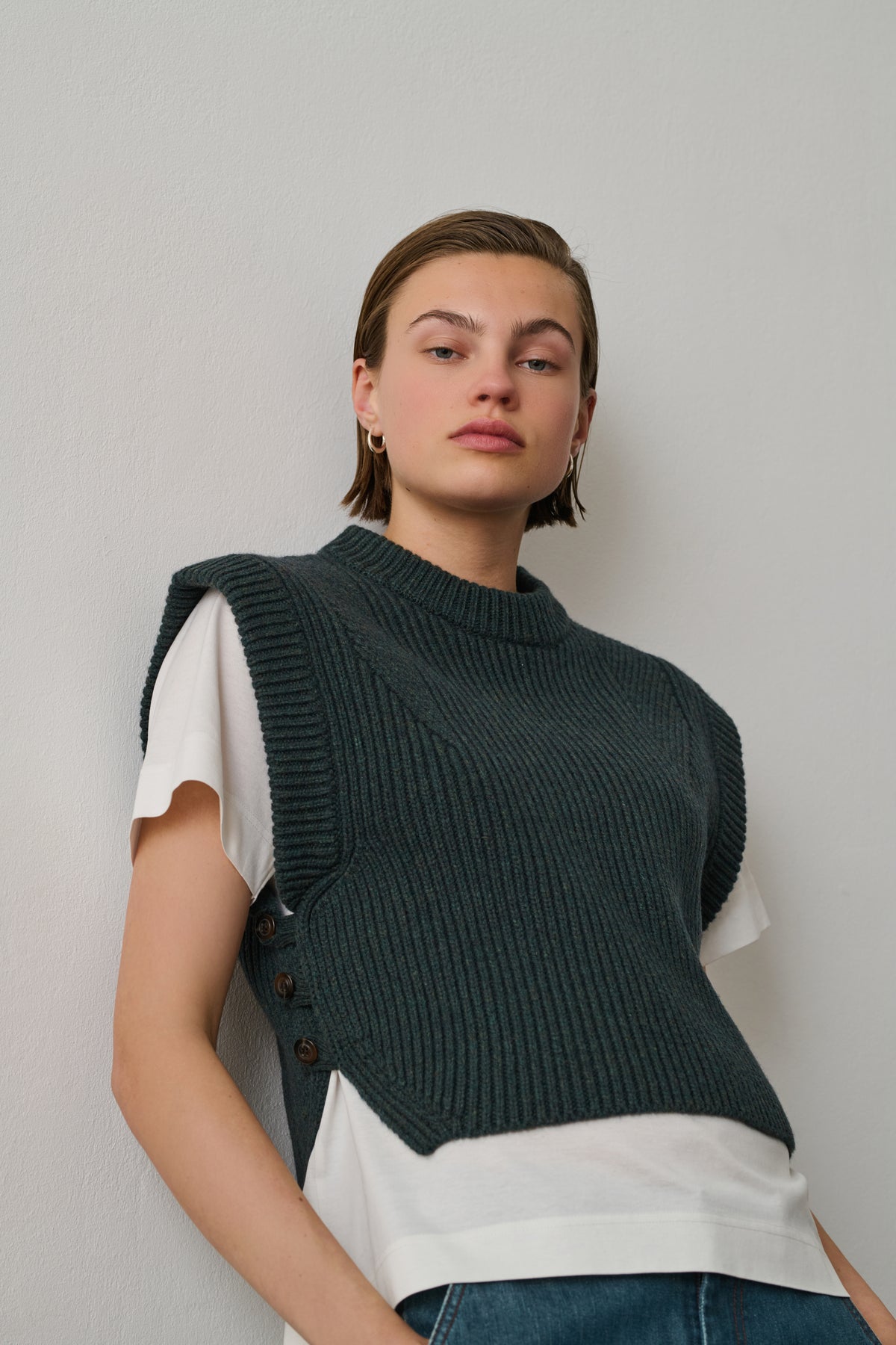 Pullover Alky - Forest Green - Wool - Women