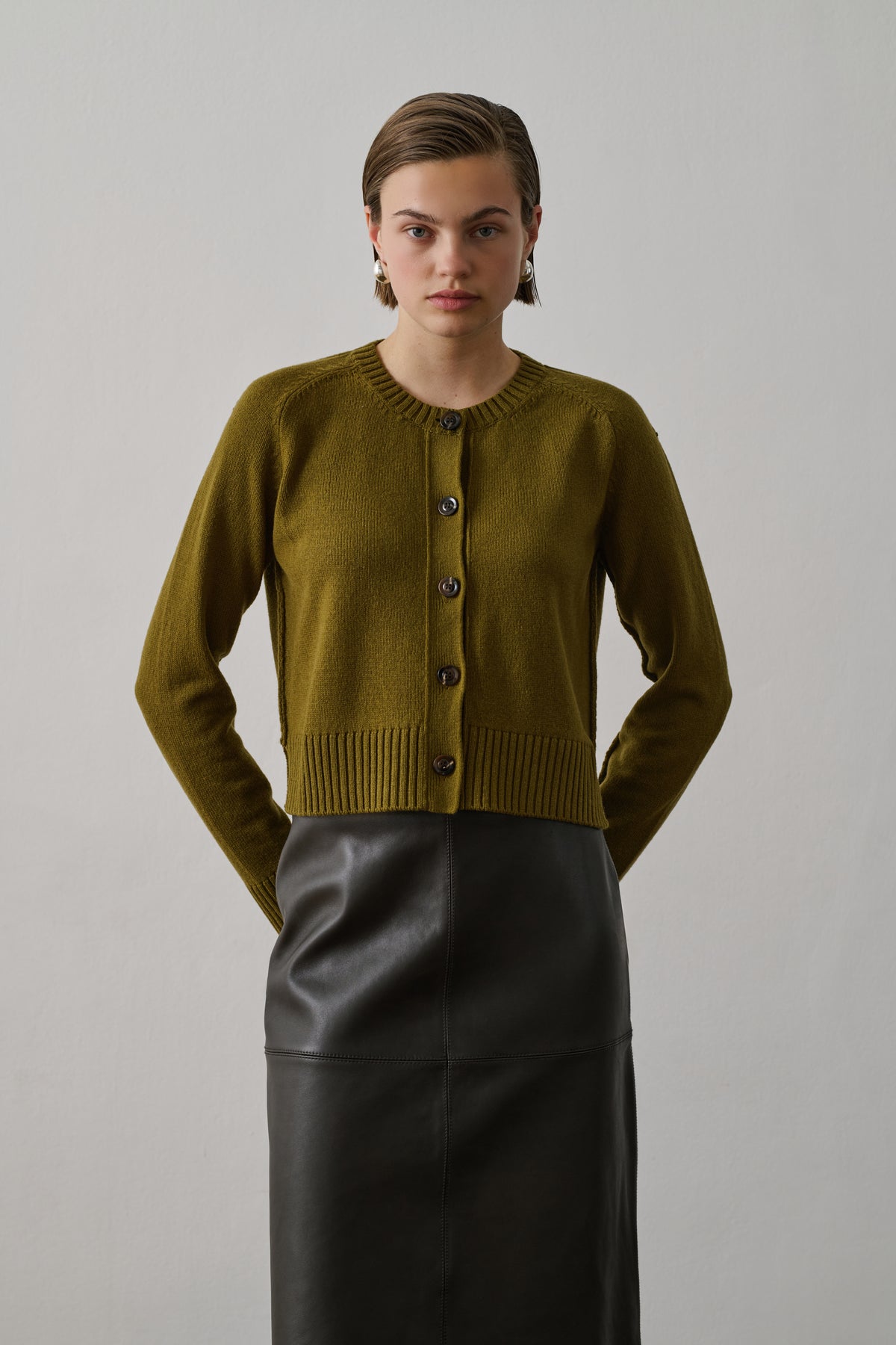 Cárdigan Virginia - Bronce - Lana - Mujer vue 3