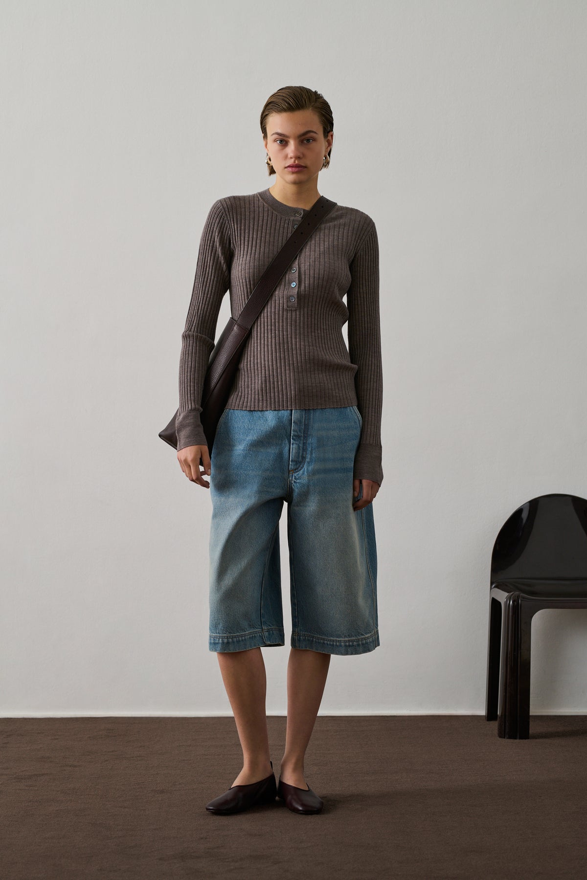 Polo Buffalo - Chataîgne - Laine - Femme vue 2