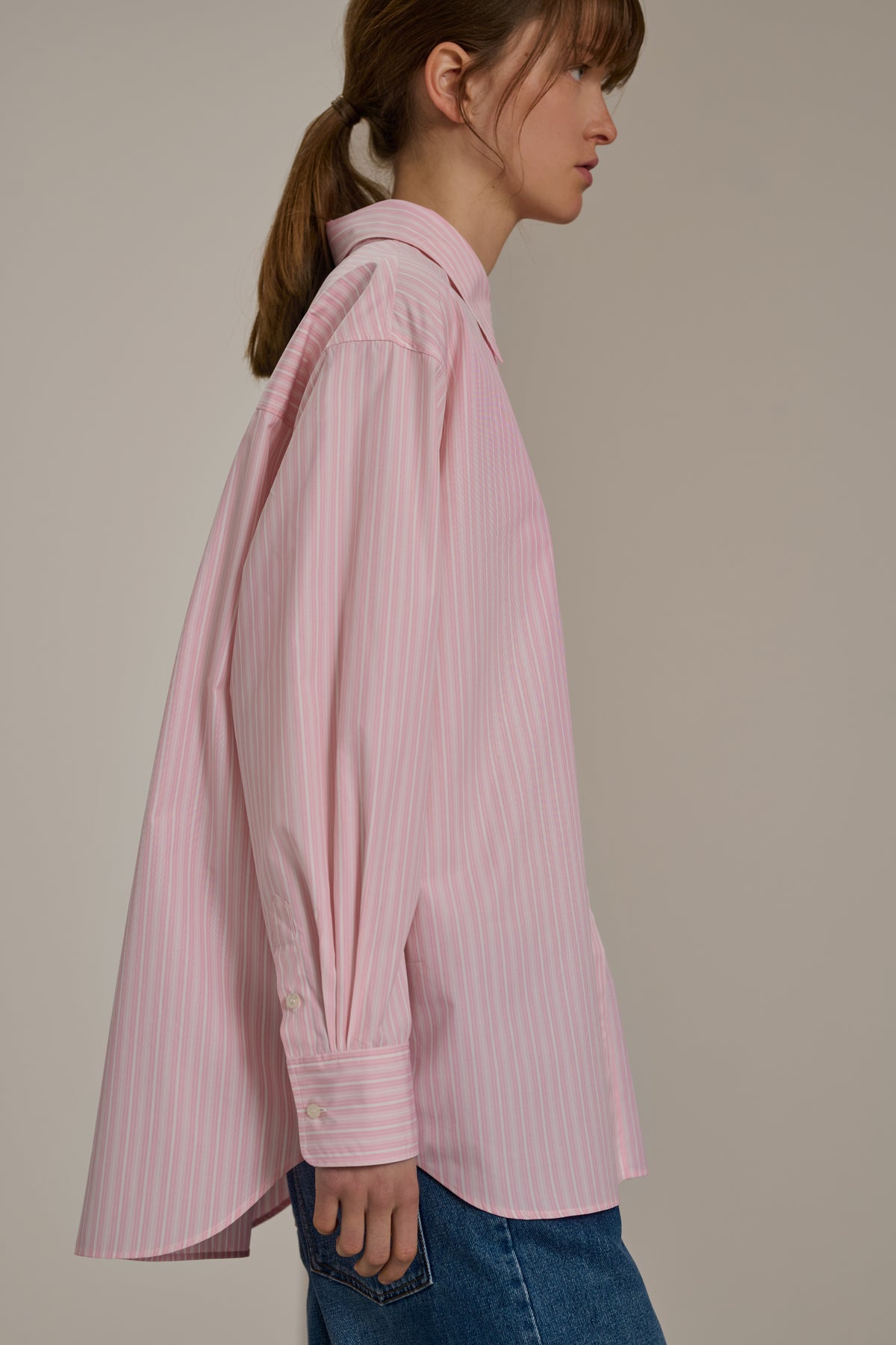 Chemise Carlotta - Rose/Blanc Cassé - Coton - Femme vue 2