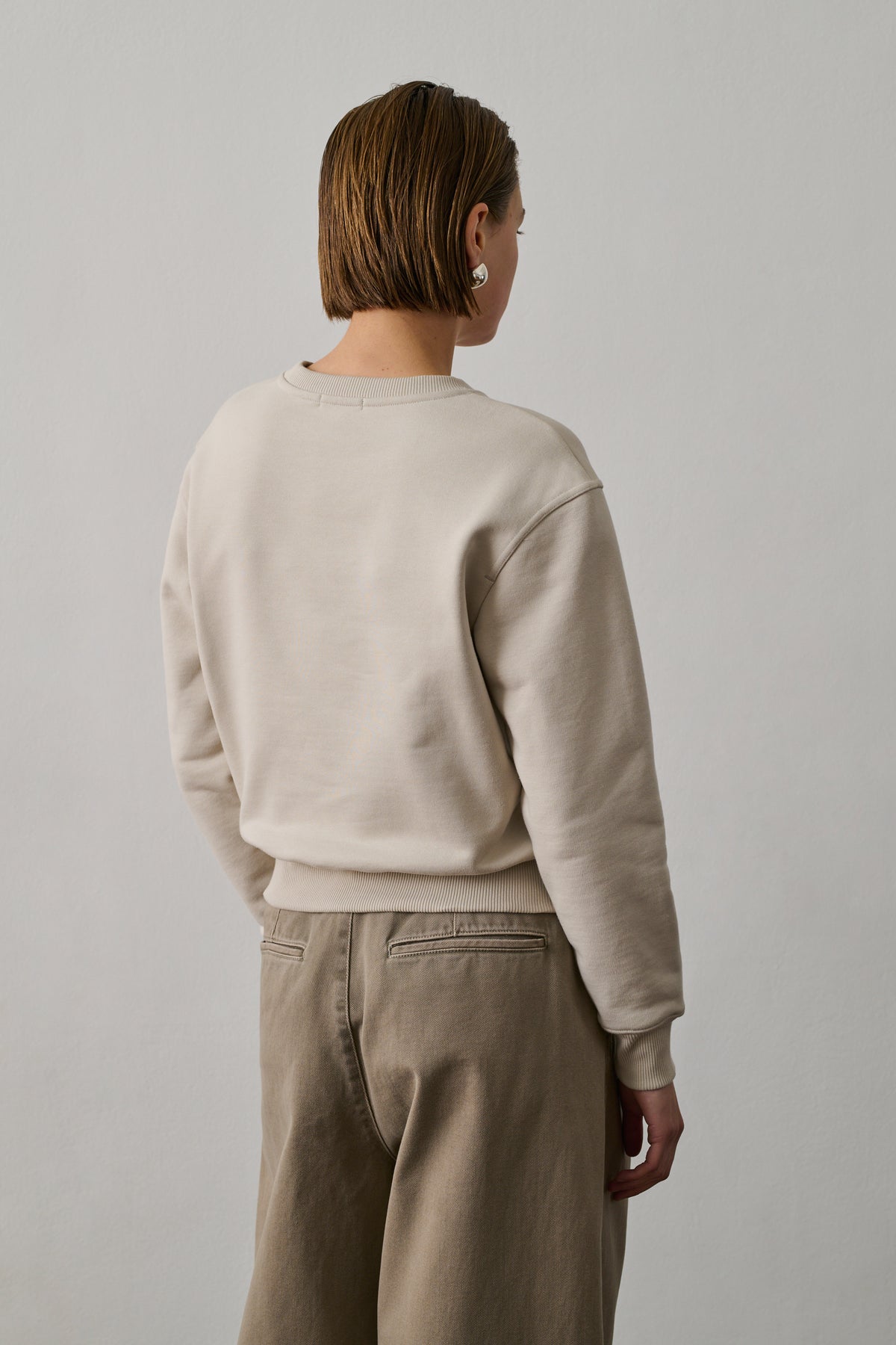 Sudadera Donatien - Tiza - Algodón - Mujer vue 2