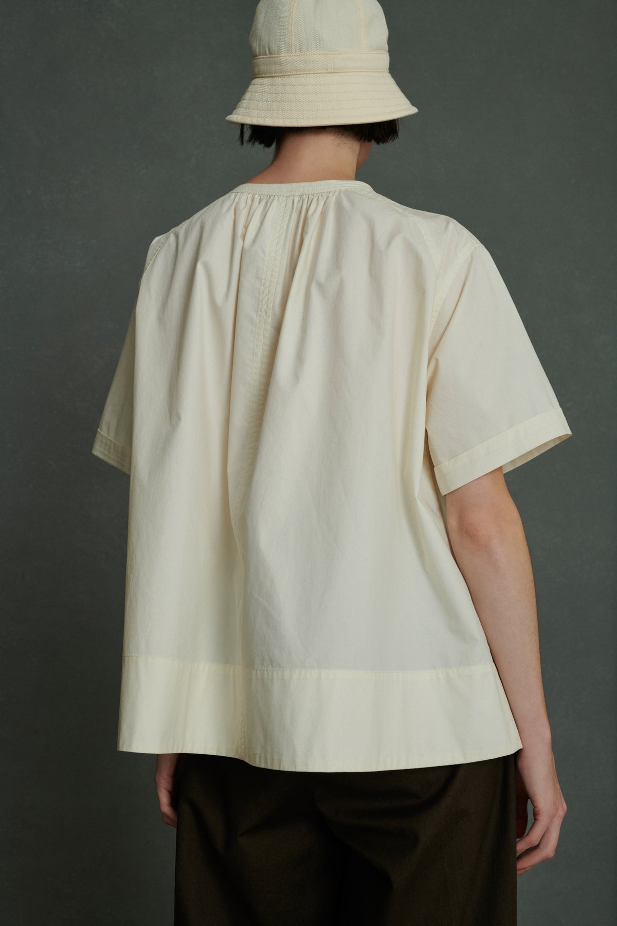 Camisa Arlette - Vainilla - Algodón - Mujer vue 3