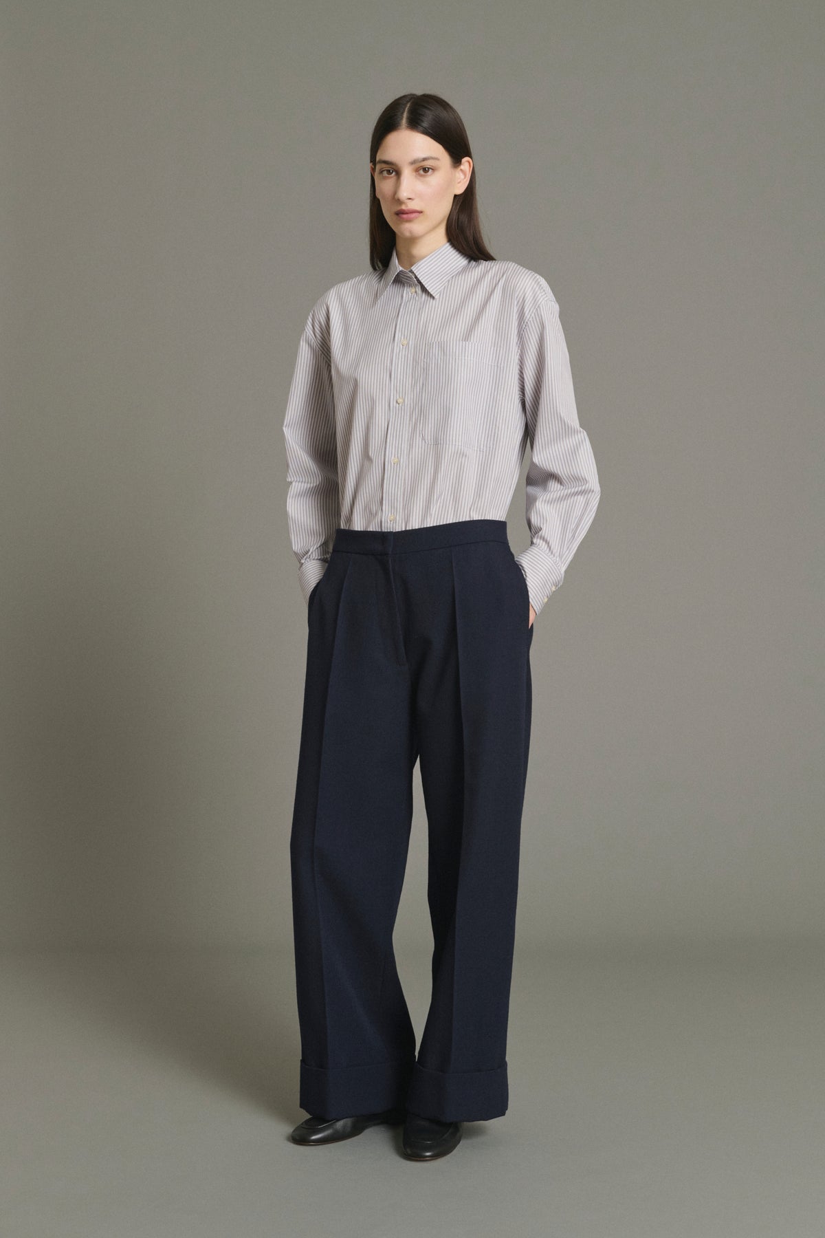 Pantalon Kobe - Navy - Laine - Femme vue 2
