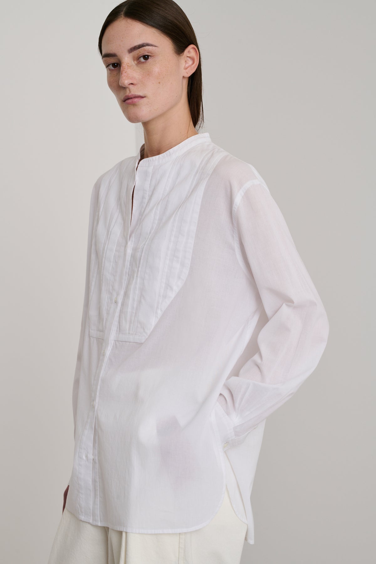 Eleanore Blouse - White - Cotton - Women