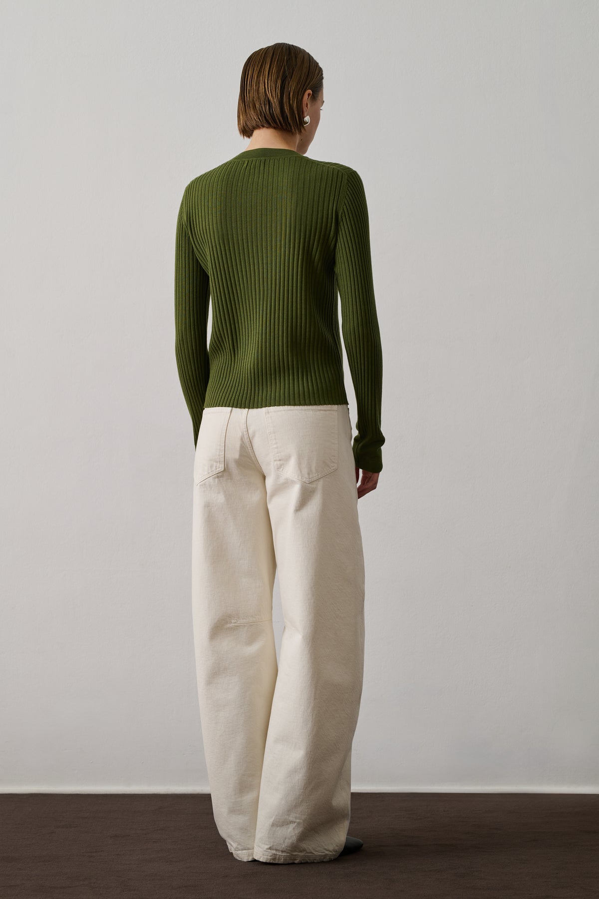 Polo Buffalo - Vert Olive - Laine - Femme vue 4