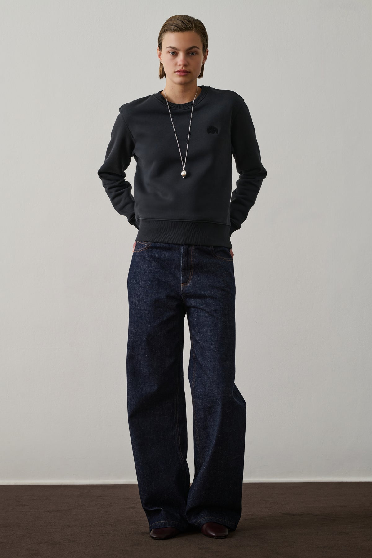 Sudadera Donatien - Dark Navy - Algodón - Mujer vue 1