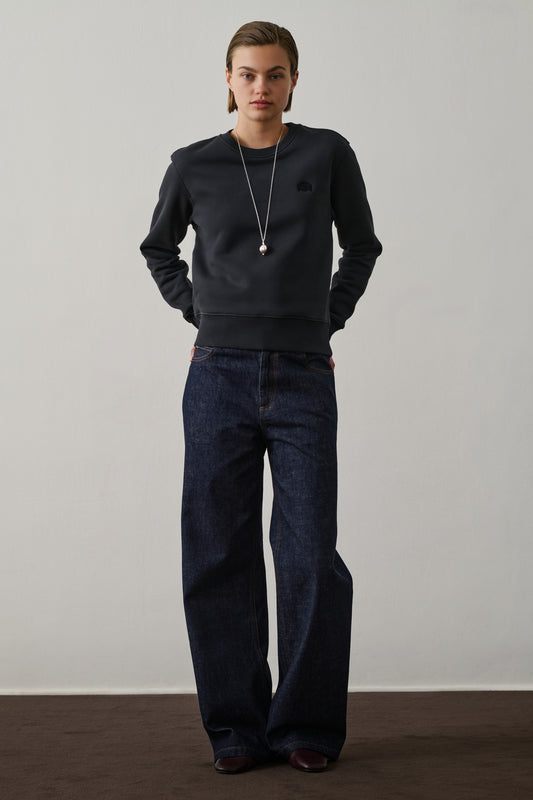 Donatien Sweatshirt - Dark Navy - Cotton - Women