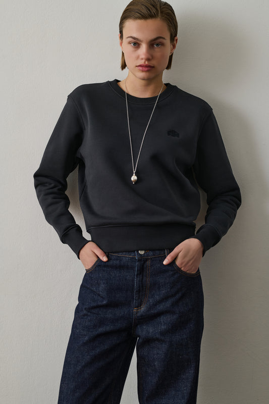 Donatien Sweatshirt - Dark Navy - Cotton - Women