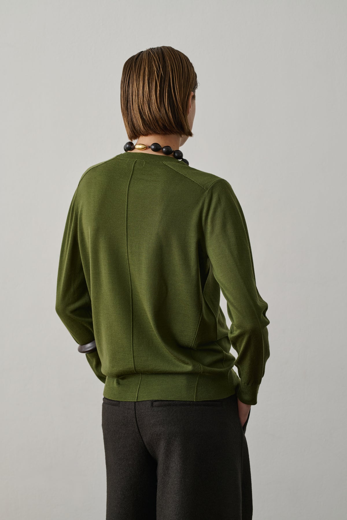 Pull Aussie - Vert Olive - Laine - Femme