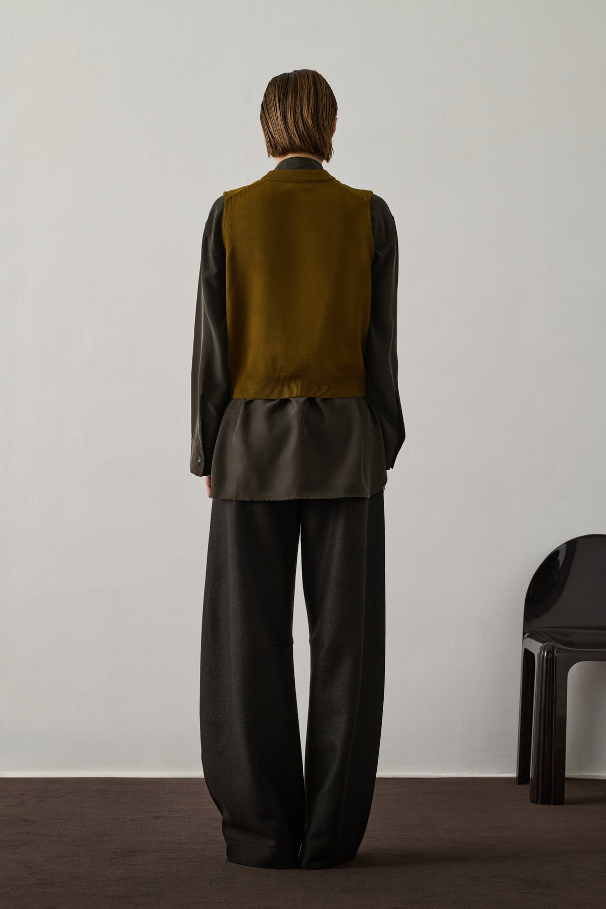 Chiara Cardigan - Bronze - Wool - Women vue 3