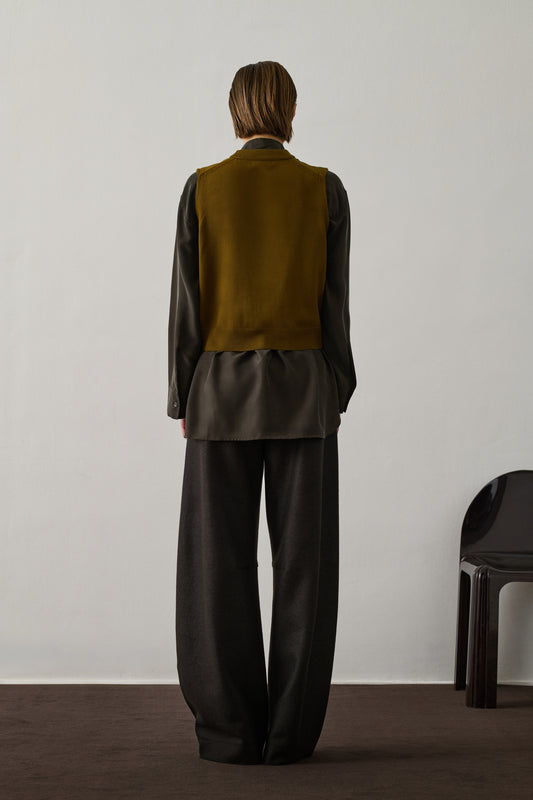 Chiara Cardigan - Bronze - Wool - Women