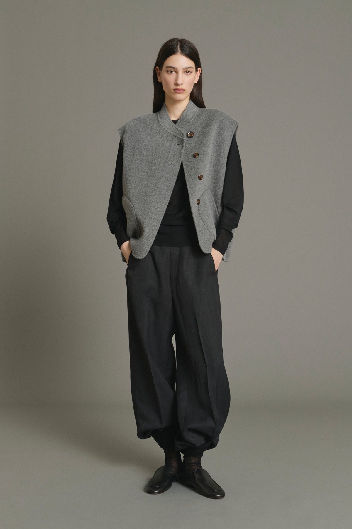 Blouson Adeline - Gris Clair - Laine - Femme