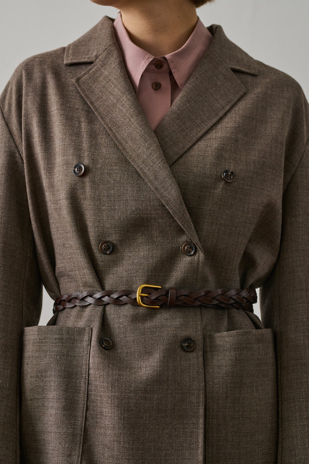 Veste Drew - Marron/Écru - Laine - Femme vue 6