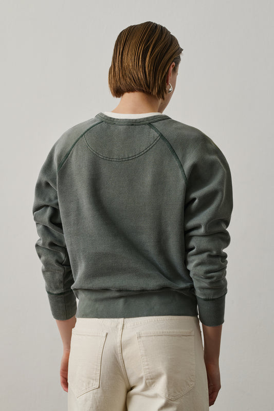 Sweatshirt Apollo - Grey Green - Cotton - Women
