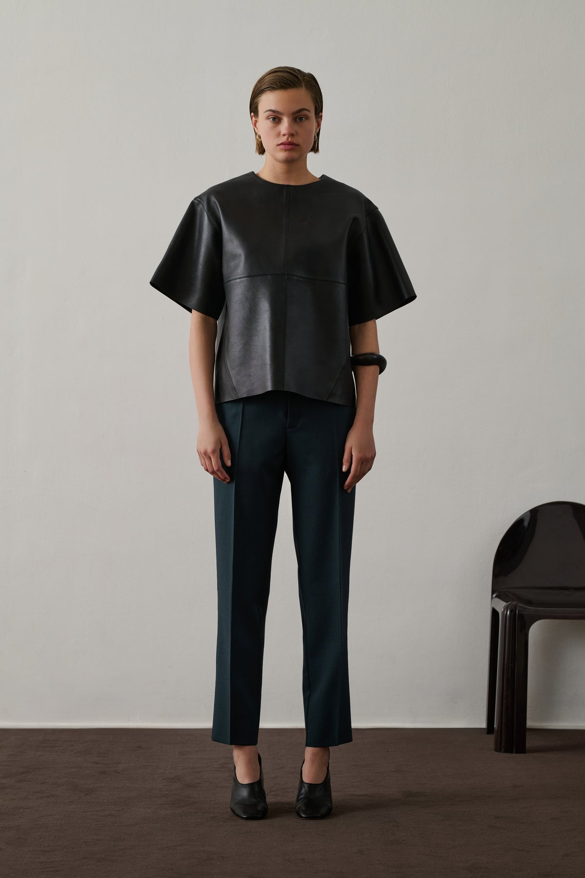 Pantalón Gabriel - Petróleo - Lana - Mujer
