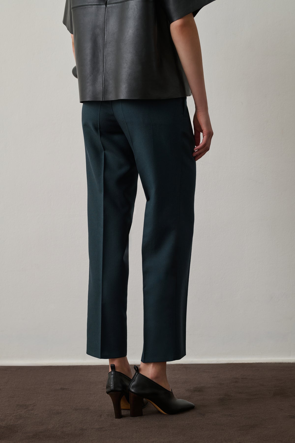 Pantalón Gabriel - Petróleo - Lana - Mujer vue 4