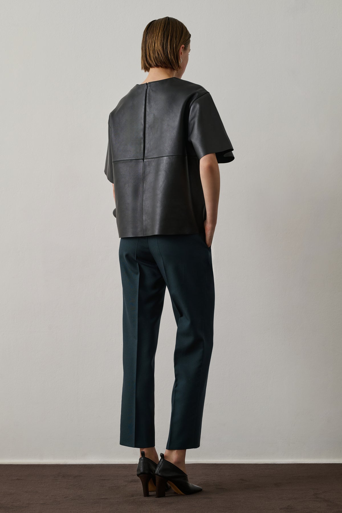 Pantalón Gabriel - Petróleo - Lana - Mujer