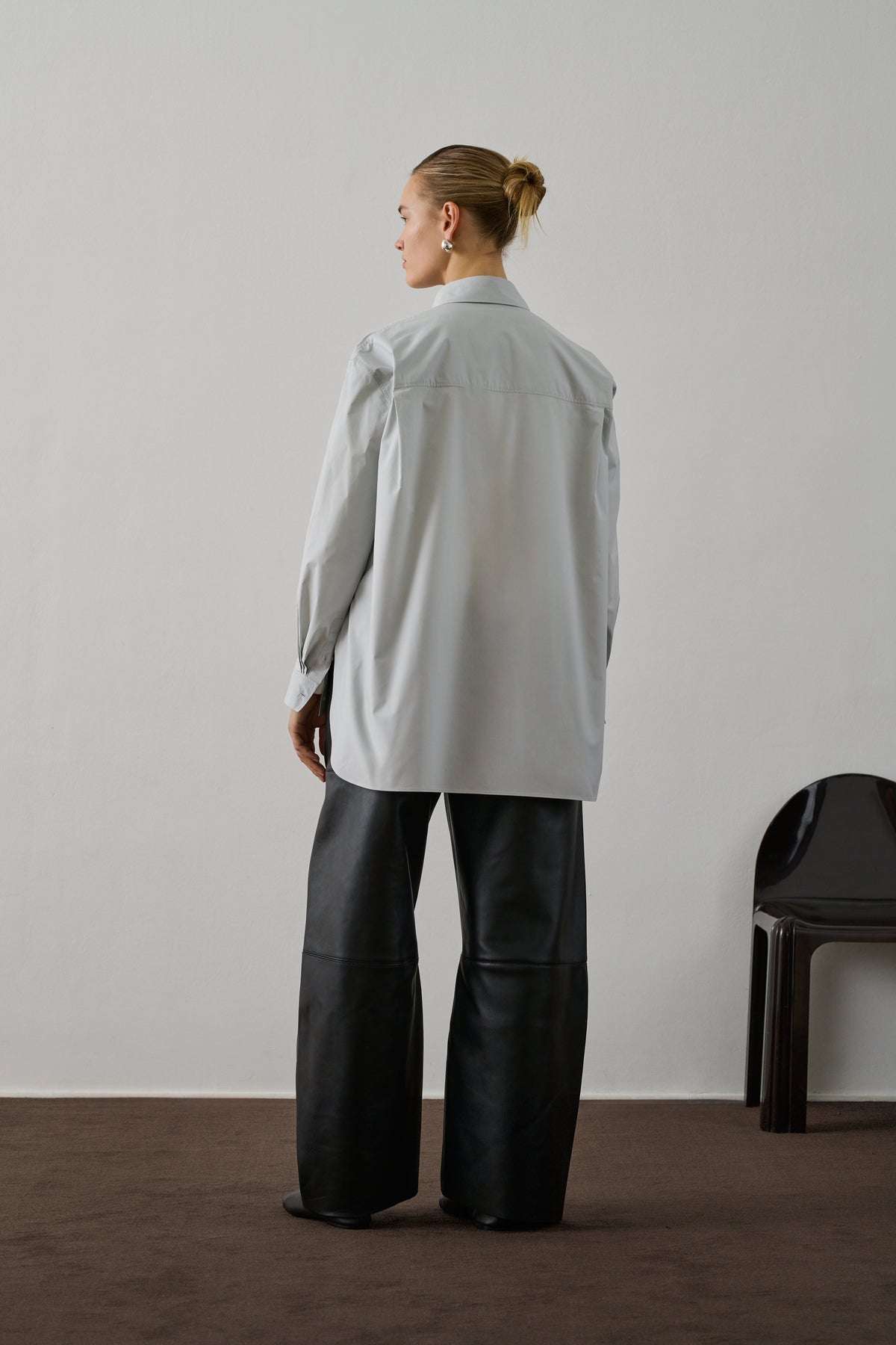 Fares Trousers - Black - Leather - Women