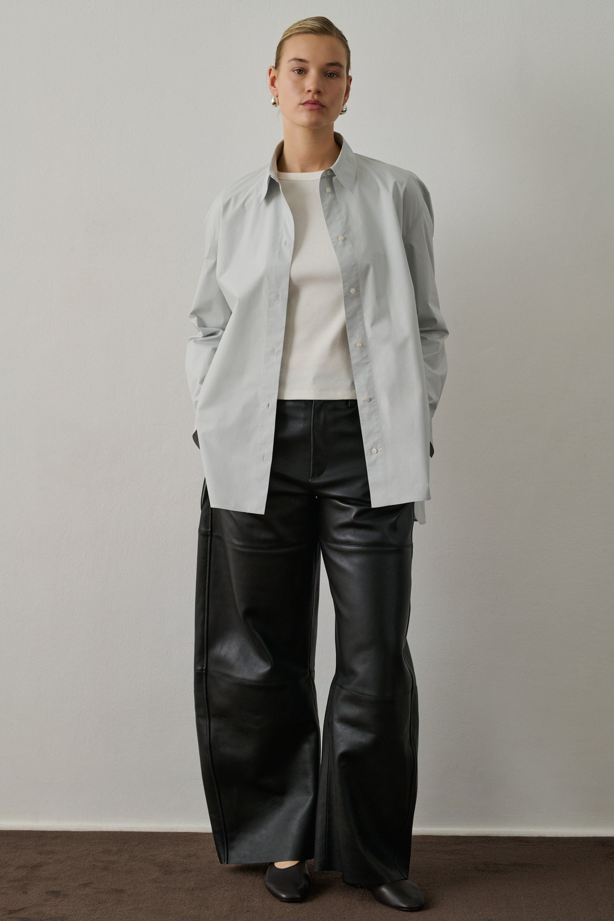 Fares trousers - Black - Leather - Women