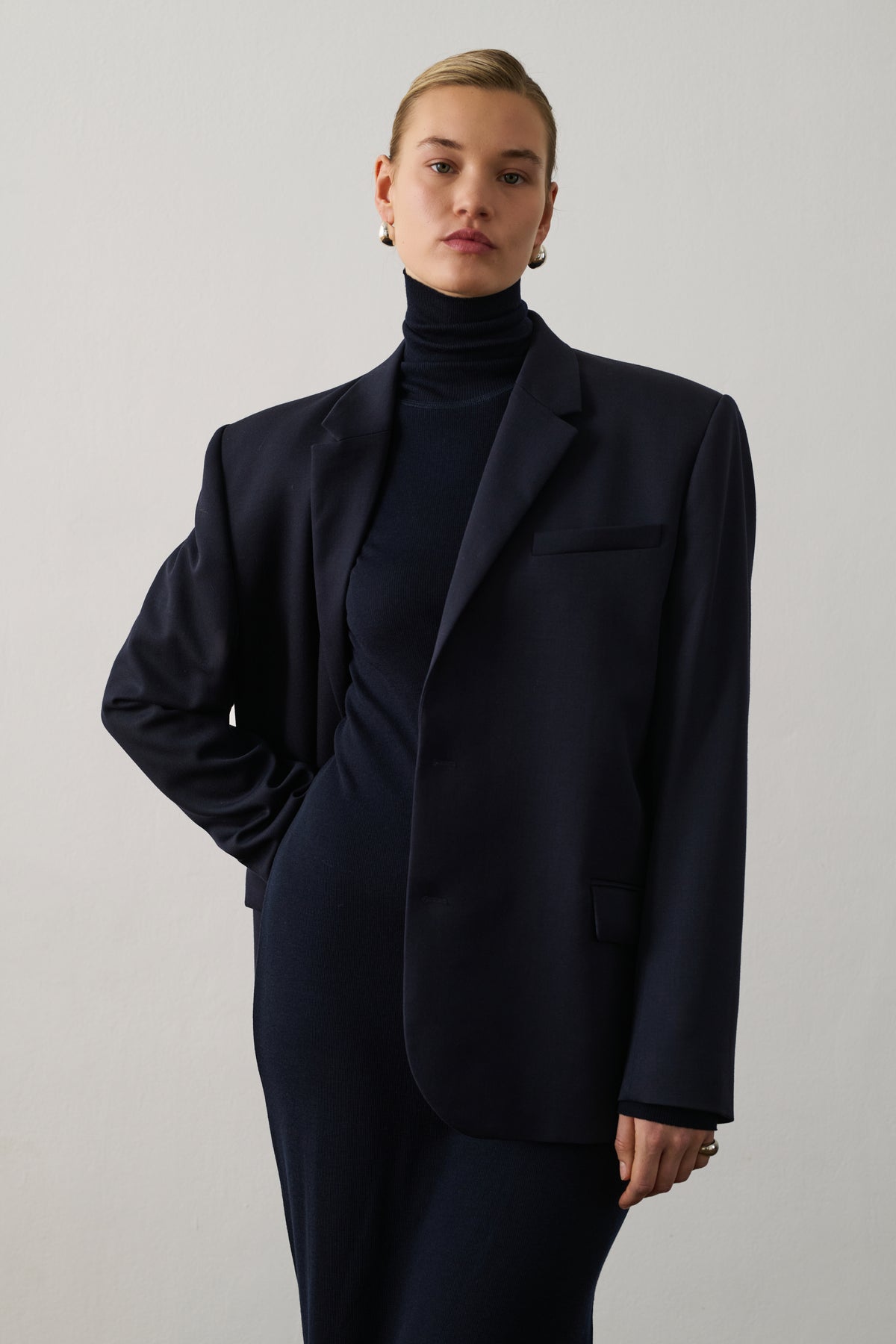 Giani Jacket - Midnight Blue - Wool - Women