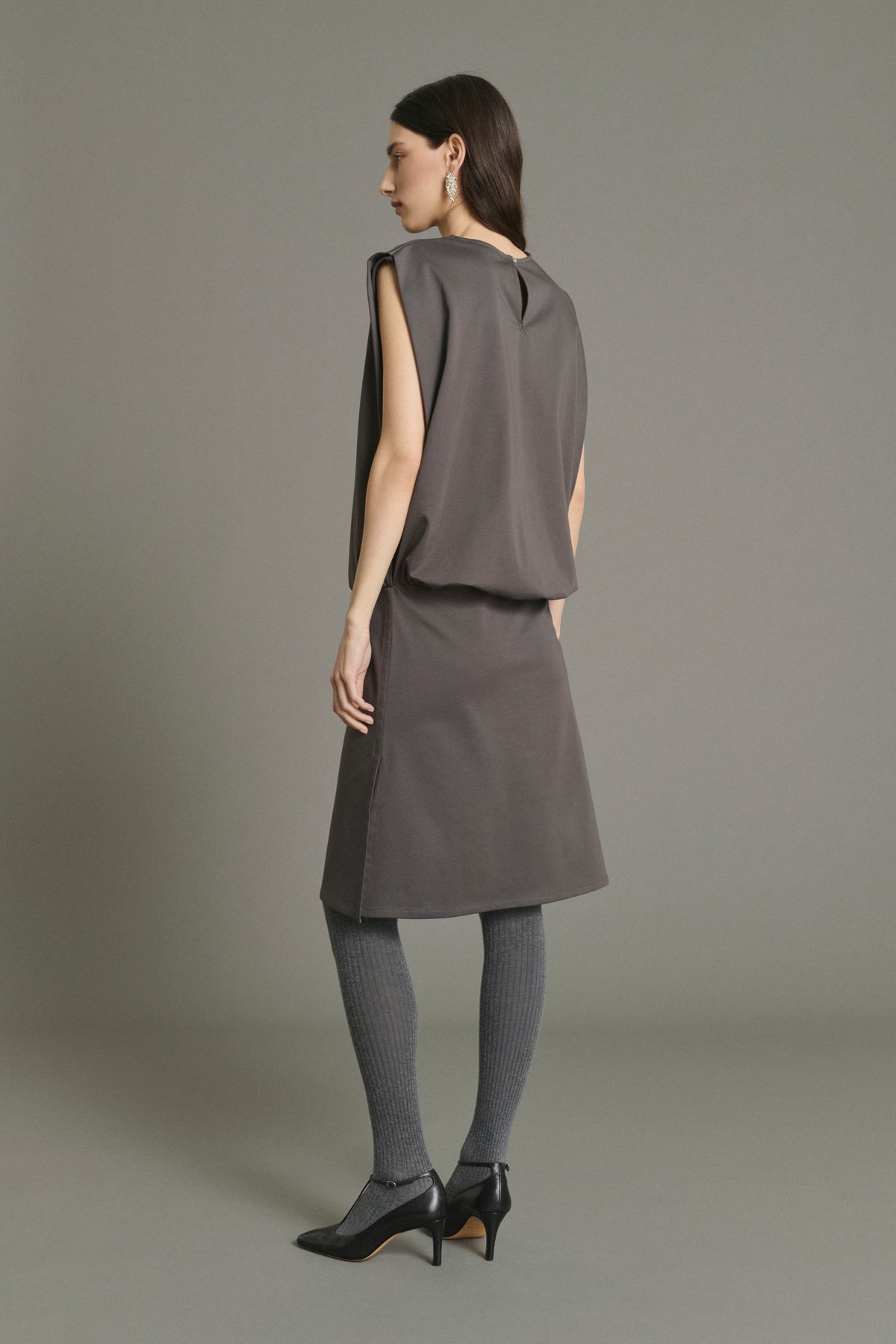 Robe Jolene - Ardoise - Coton - Femme vue 2