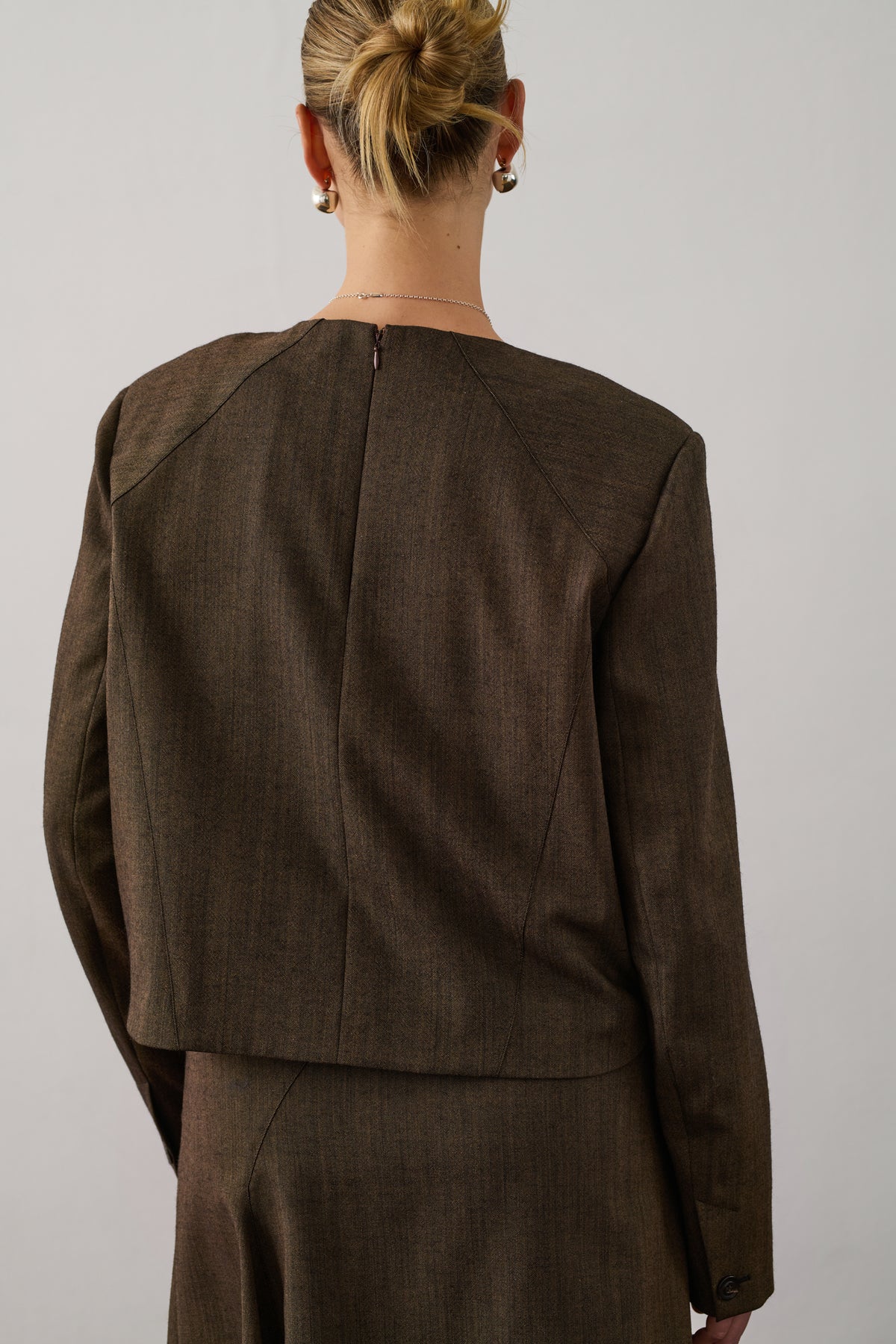 Blusa Giovana - Marrón Jaspeado - Lana - Mujer