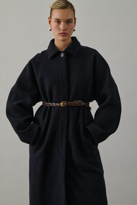 Gallic belt - Chocolate - Leather - Women