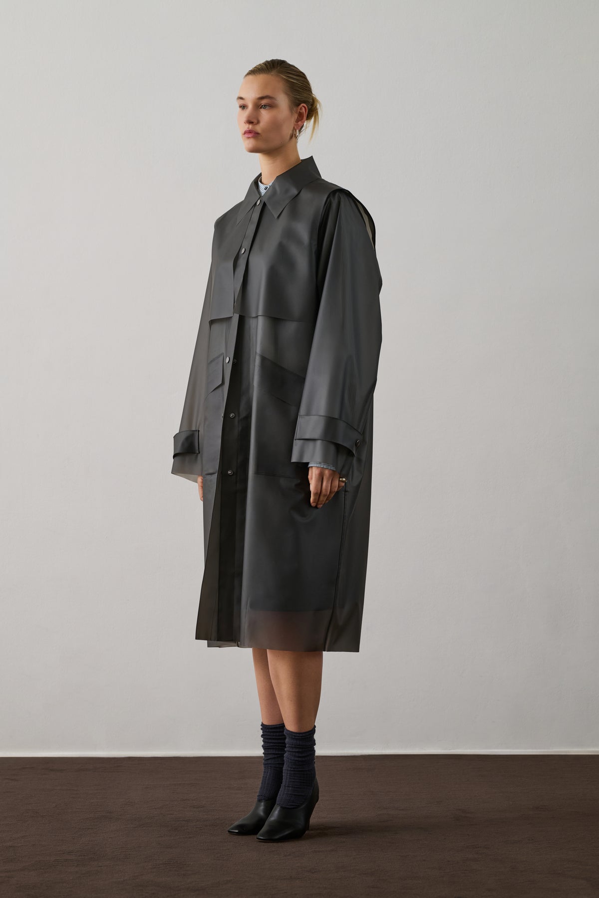 Trench Gaultier - Gris Anthracite - Femme
