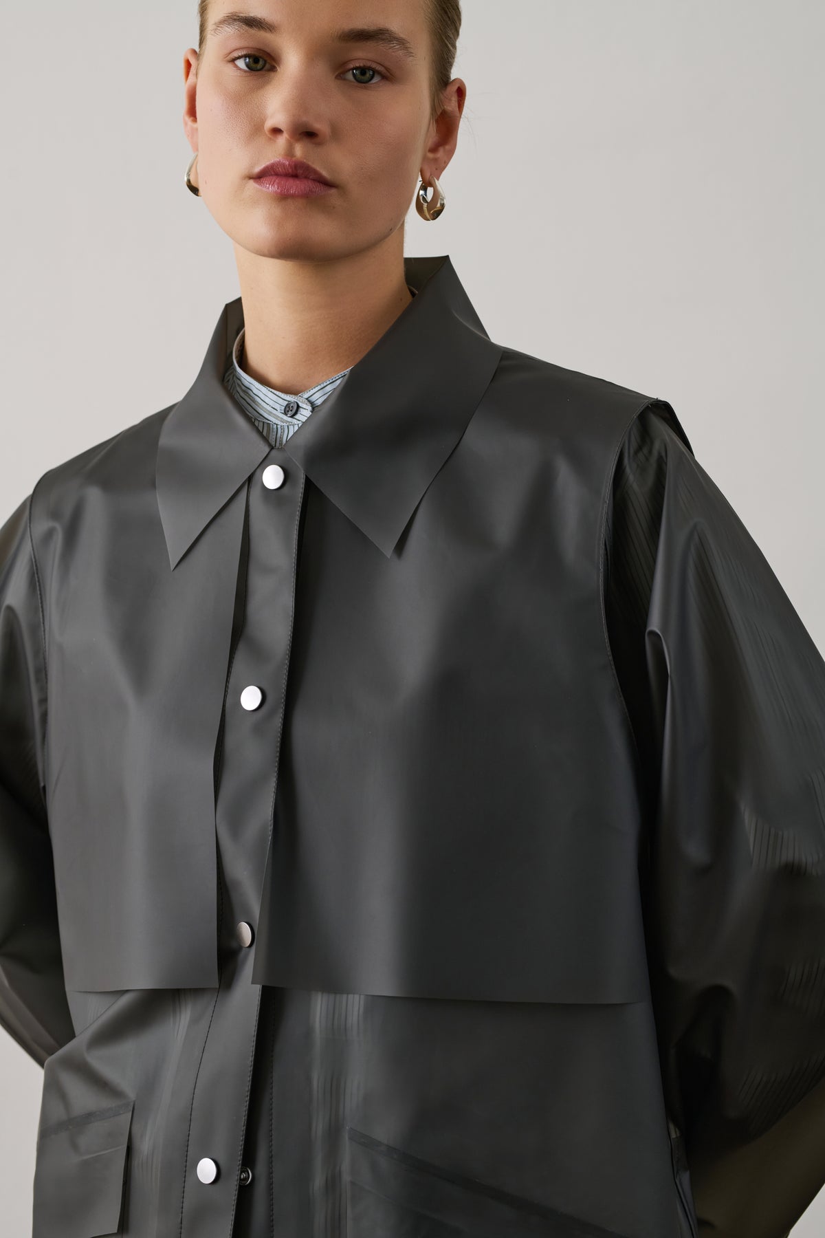 Trench Gaultier - Gris Anthracite - Femme