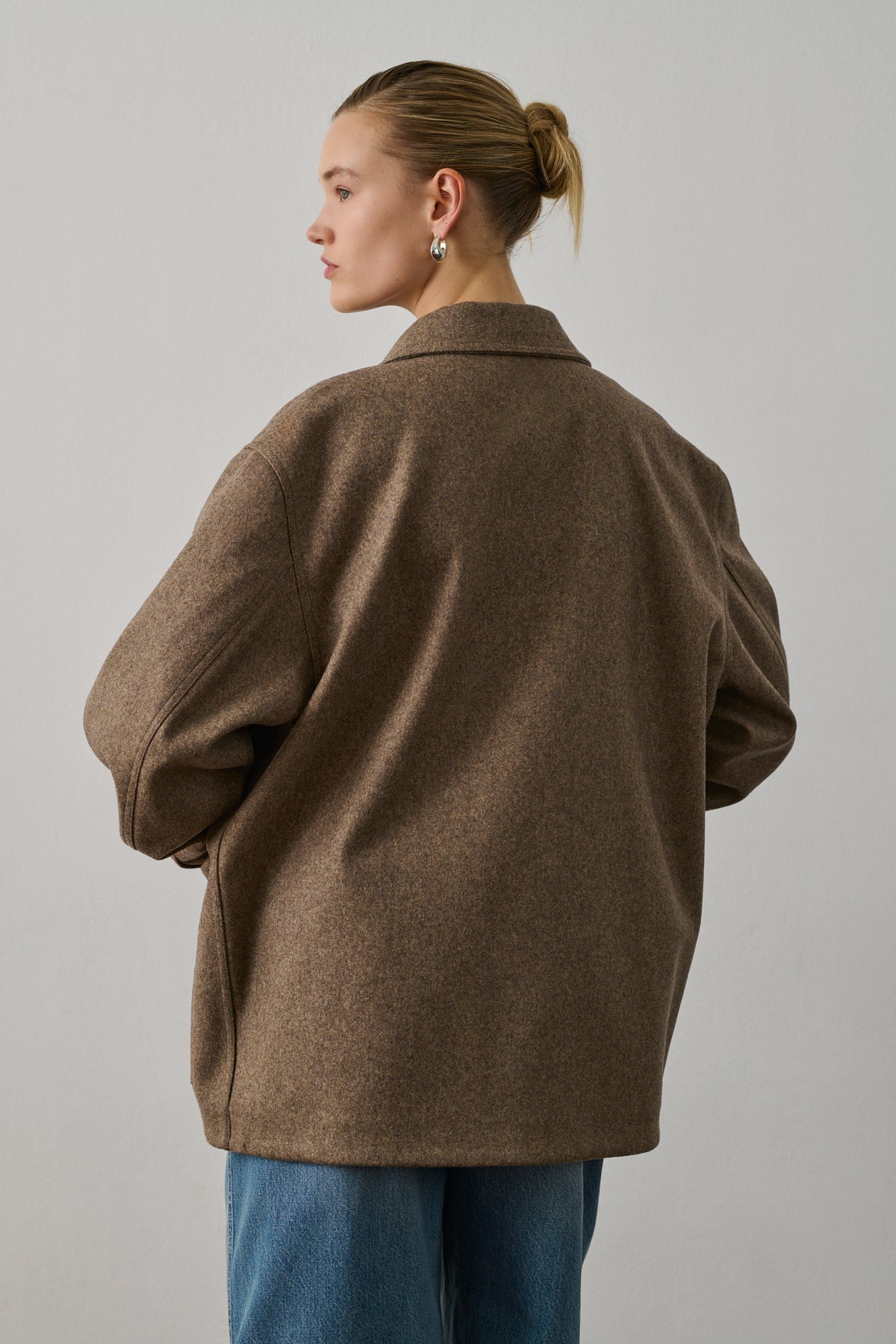 Chaqueta Domingo - Castaño - Lana - Mujer vue 6