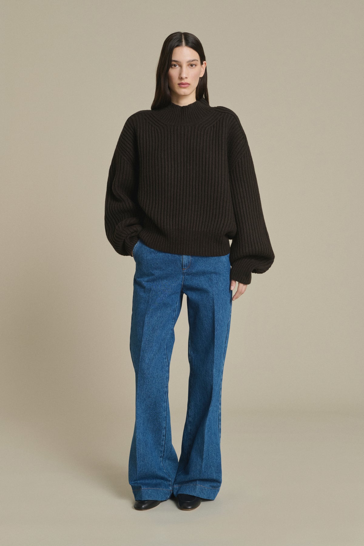 Jean California - Bleu Délavé Évasé Femme - Soeur vue 5
