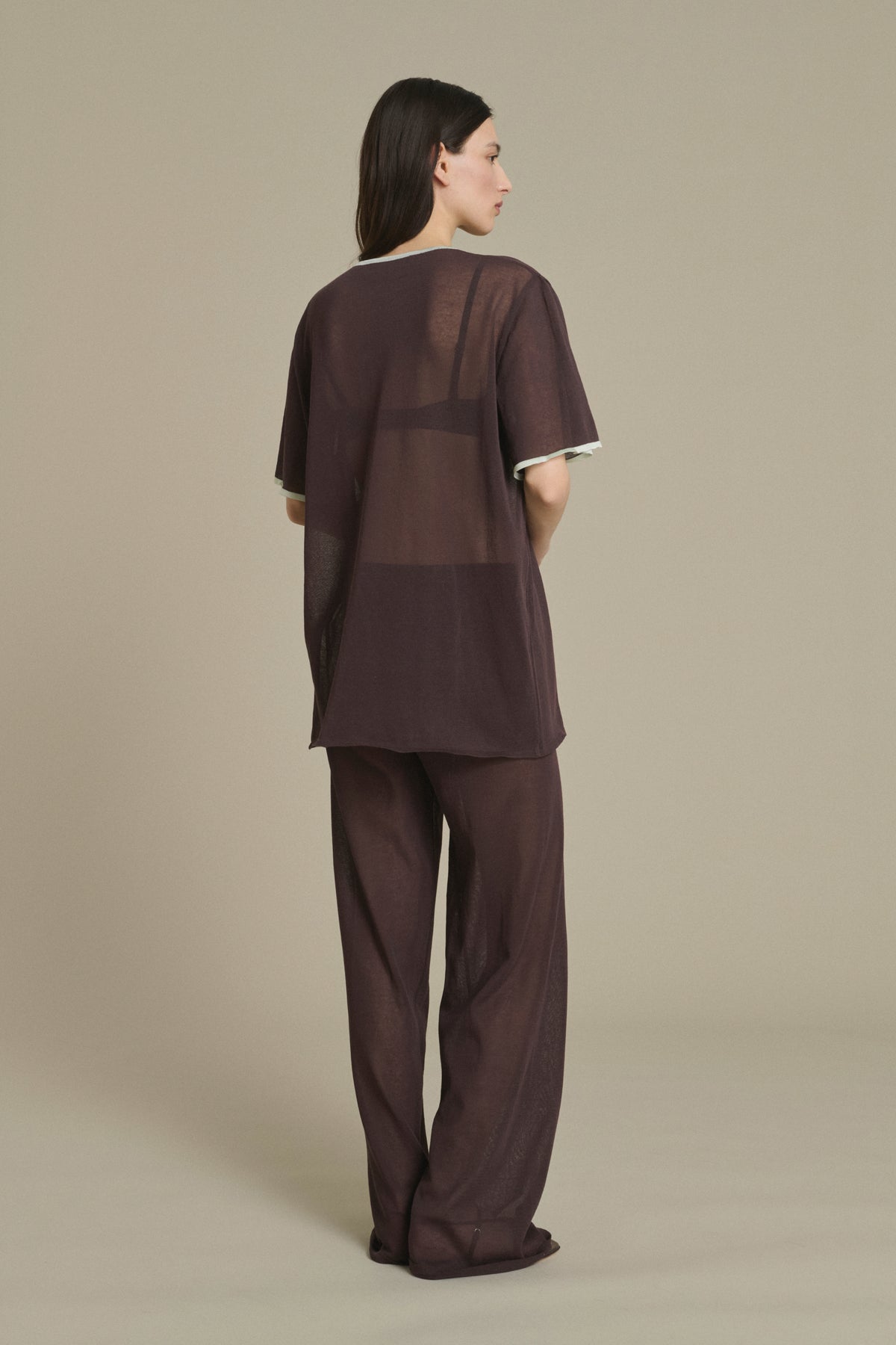 T-shirt Dua chocolat en maille Soeur & TL180 - Soeur vue 4