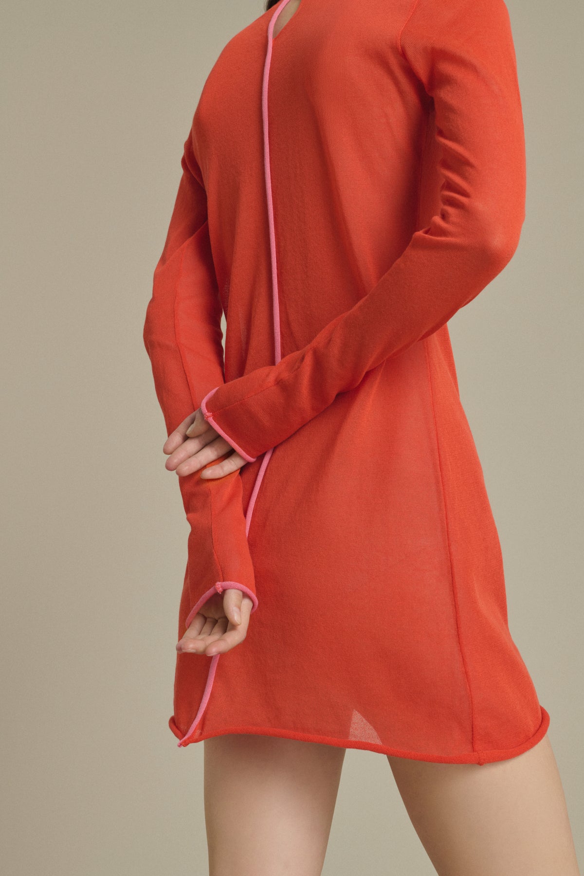 Vestido Irene mini rojo anaranjado de punto Soeur & TL180 - Soeur