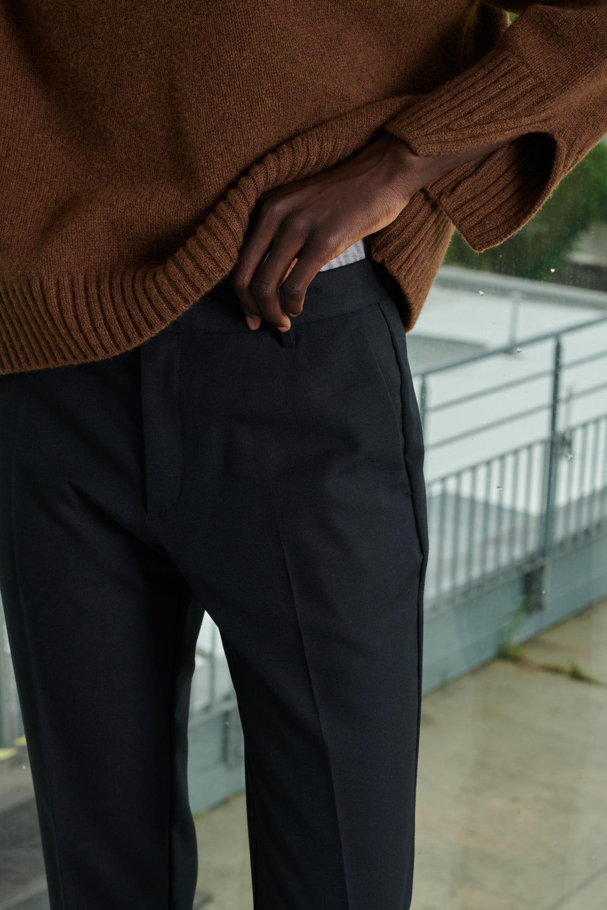 Pantalón Adele - Negro - Lana - Mujer
