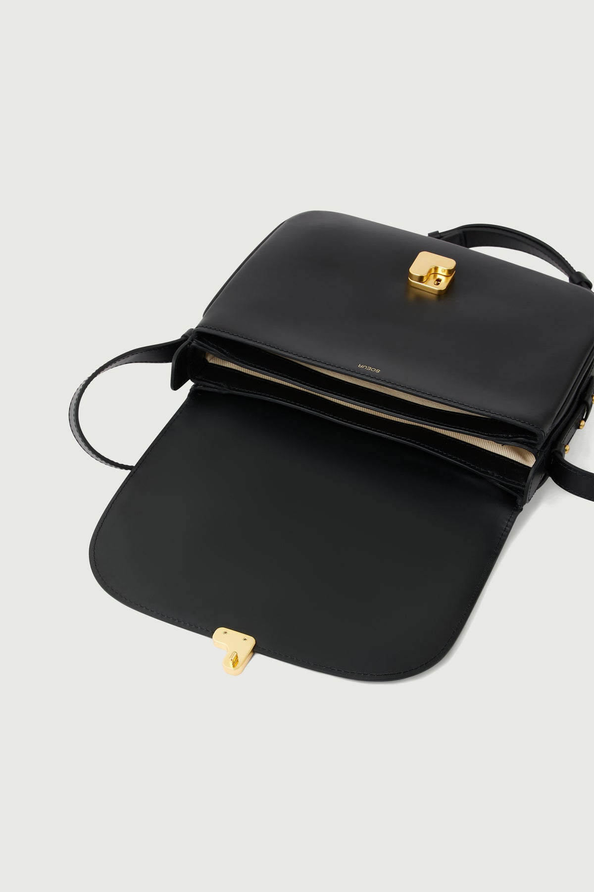 Sac Bellissima Maxi - Noir - Cuir - Femme vue 5