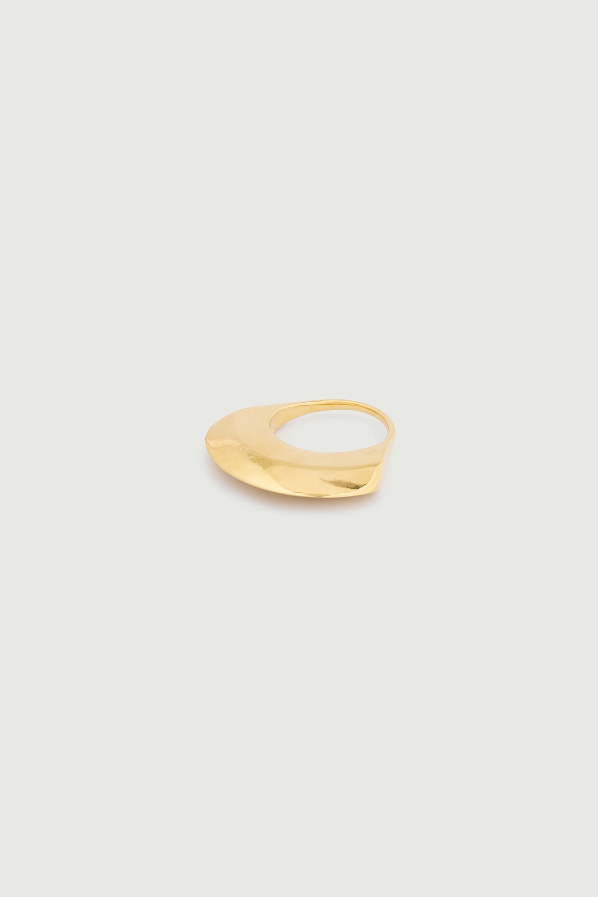Bague - Gold - Ligne Plate - Femme vue 2