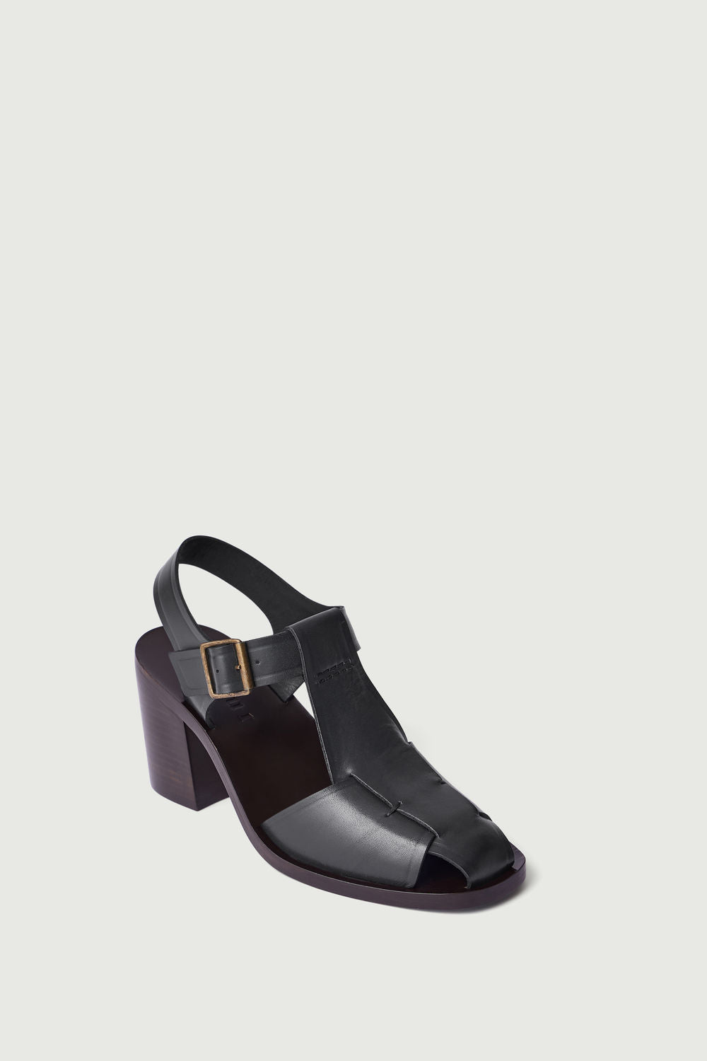 Sandalias Vera - Gris Antracita - Cuero - Mujer