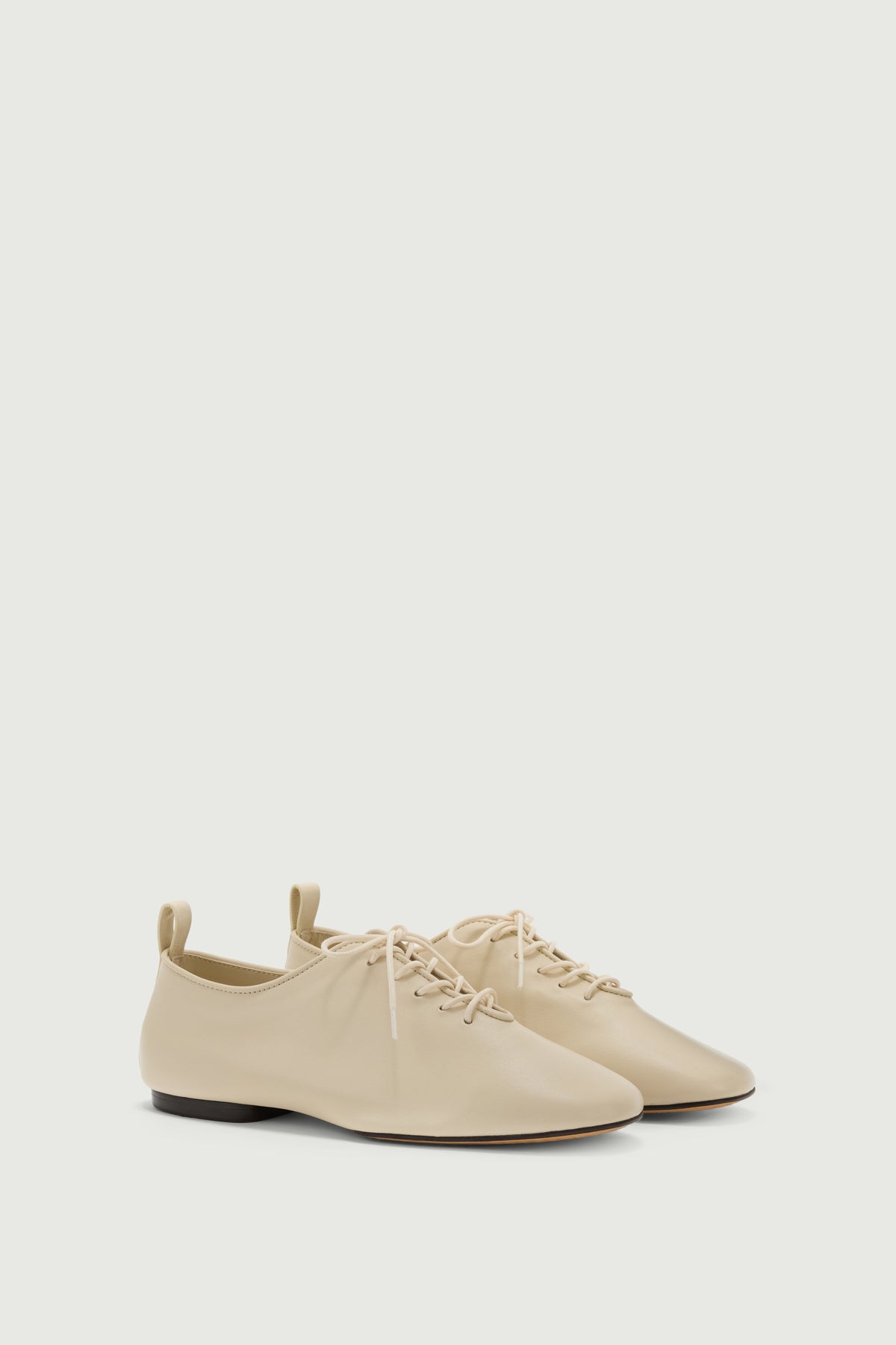 Derbies Orso - Ivoire Cuir Souple Femme - Soeur vue 2