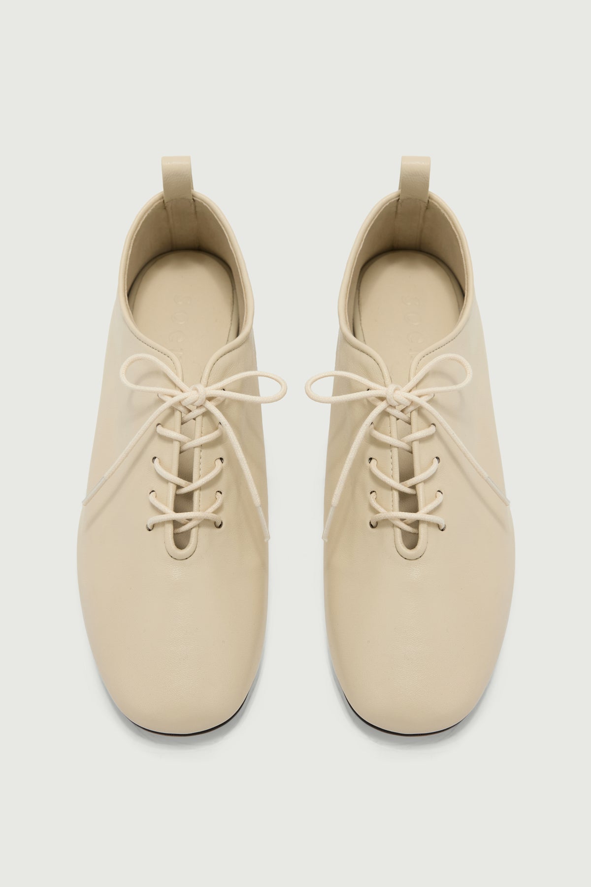 Derbies Orso - Ivoire Cuir Souple Femme - Soeur vue 3