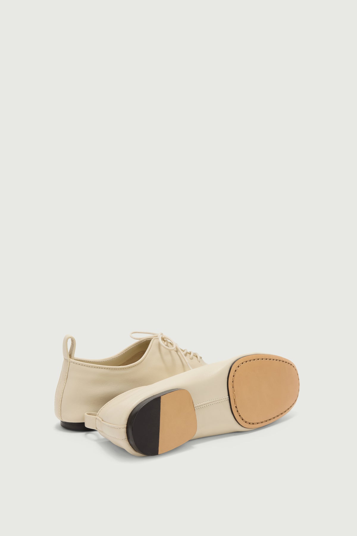 Derbies Orso - Ivoire Cuir Souple Femme - Soeur vue 4
